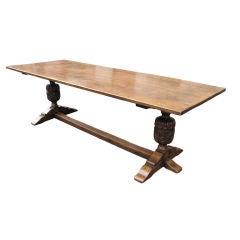 Elizabethan Style Solid Wood Refectory Table