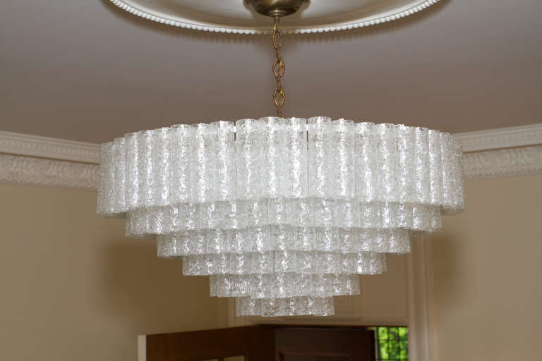 Mid-Century Modern Elegant Venini Tronchi Chandelier