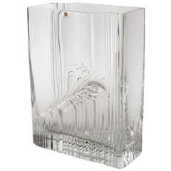 Glass Vase "Sointu" By Tapio Wirkkala