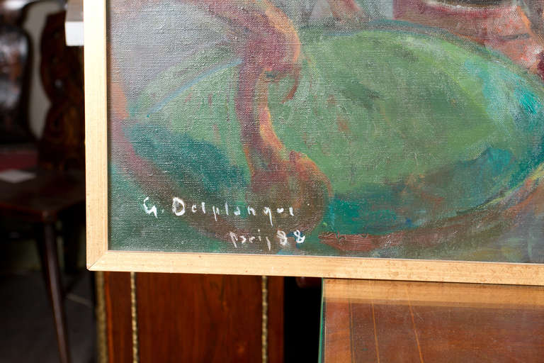 Öl auf Leinwand von Georges Delplanque (20. Jahrhundert) im Angebot