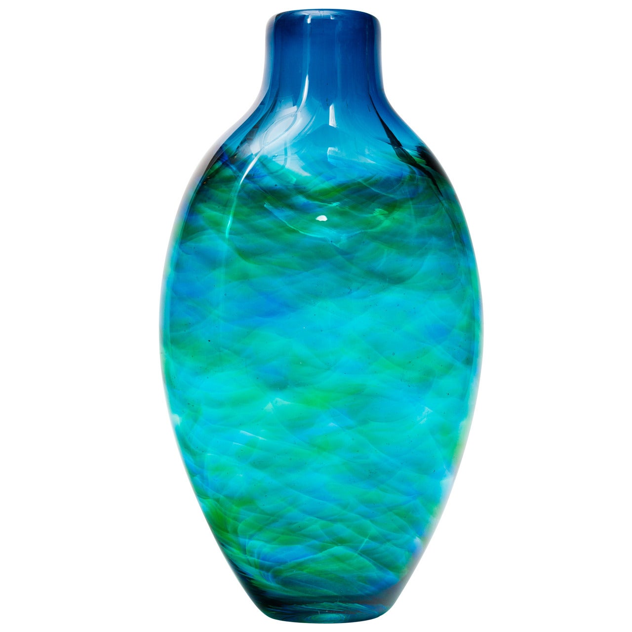 Beautiful Blown Glass, Bottle Shape Vase at 1stDibs