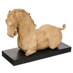 Cast Terracotta "Han Horse Sculpture"