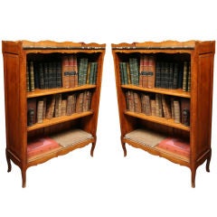 Pair of Louis XV Style Fruitwood Bookcases