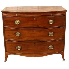 Regency Bowfront Mahogany Chest of Drawers