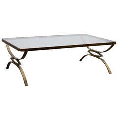 Mid-Century Bronze Coffee Table