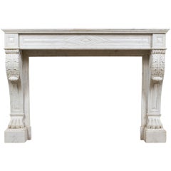 Antique Empire Marble Mantel