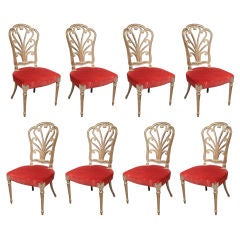 Set of Eight Dining Chairs by Louis Pistono 1