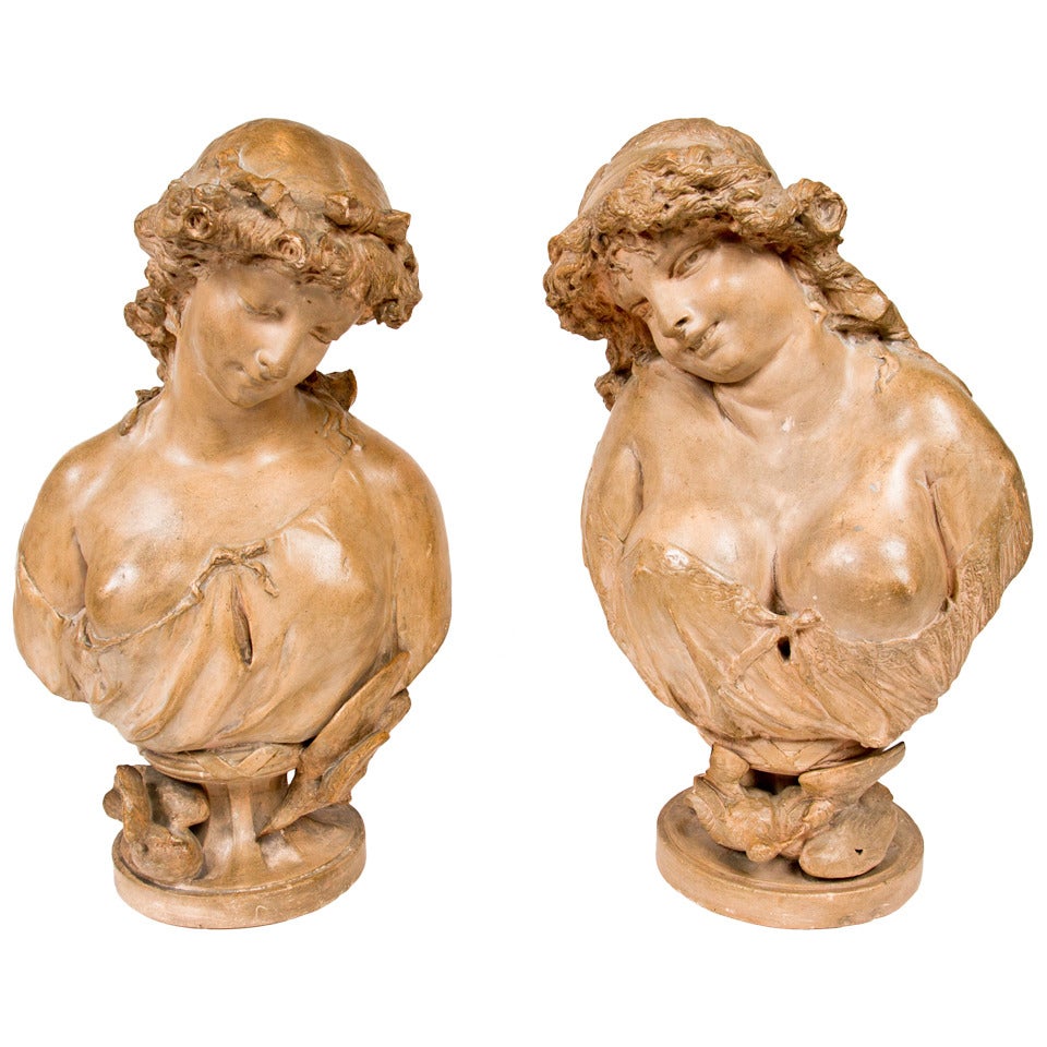Louis XVI Style Busts after Claudion
