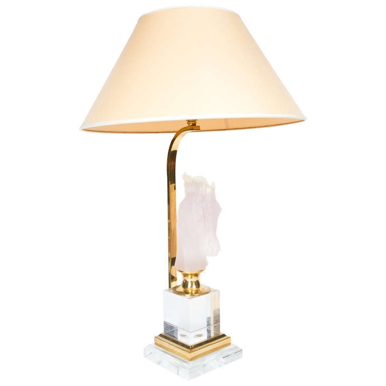 Resin and Lucite Table Lamp For Sale at 1stdibs