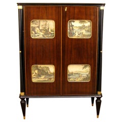 Midcentury Bar Cabinet in the Manner of Paolo Buffa