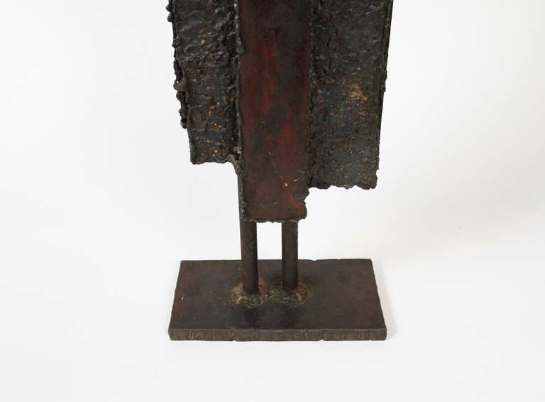 Brutalist Steel Sculpture In Good Condition For Sale In Montreal, QC