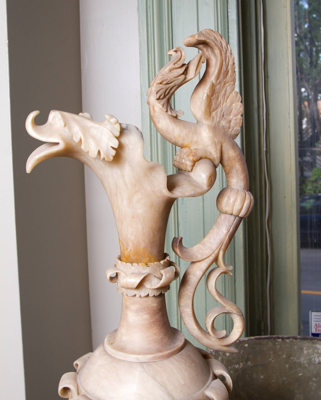 Impressive Renaissance Style Alabaster Ewer 5