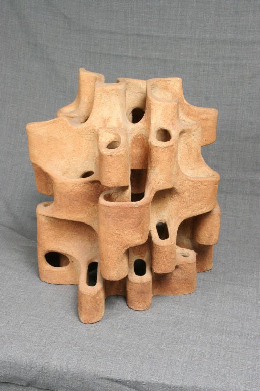 Rare Illuminated Sculpture by Pierre Bareff