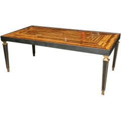 Tiger Eye Stone Topped Coffee Table