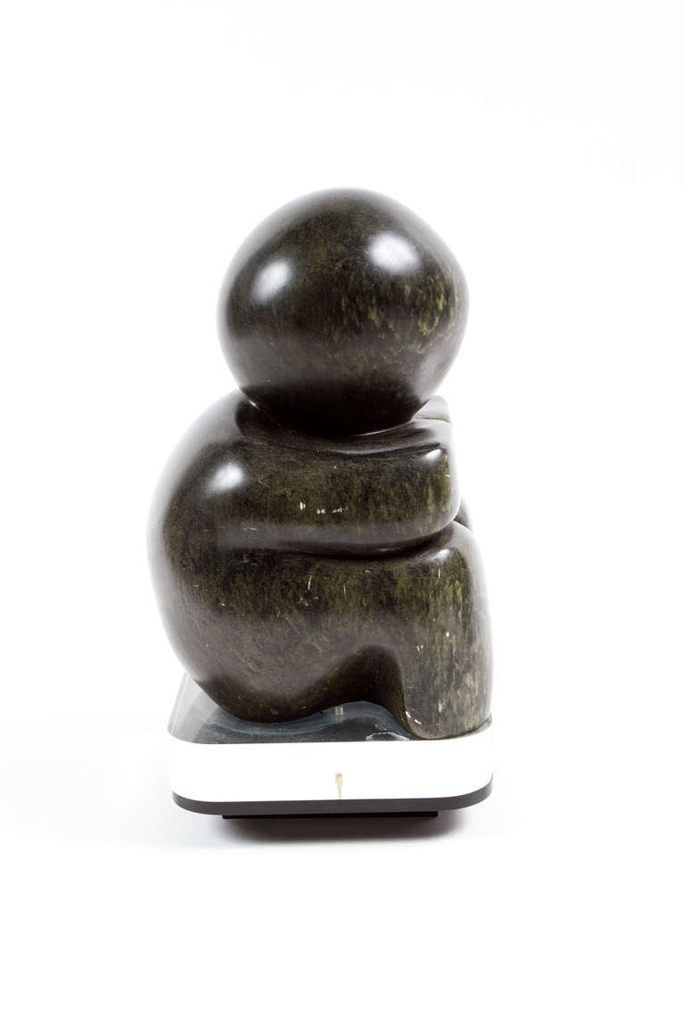 Carved Soapstone Sculpture In Good Condition For Sale In Montreal, QC