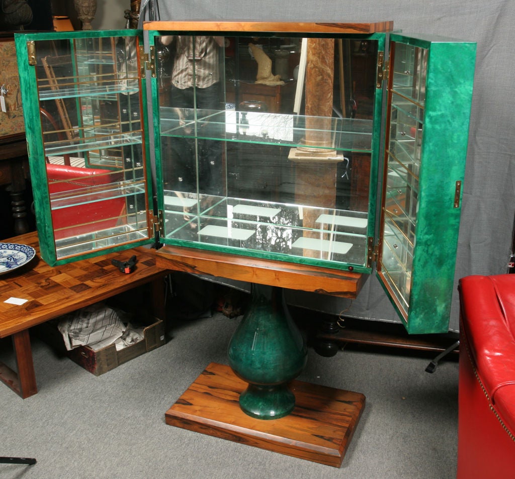 Italian Rare Mid Century Bar Cabinet by Aldo Tura