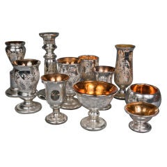 Beautiful Collection of Antique Mercury Glass