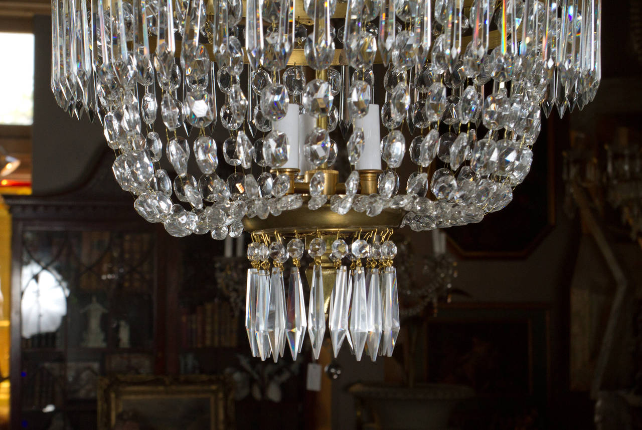 Canadian Neoclassical Russian Style Chandelier For Sale