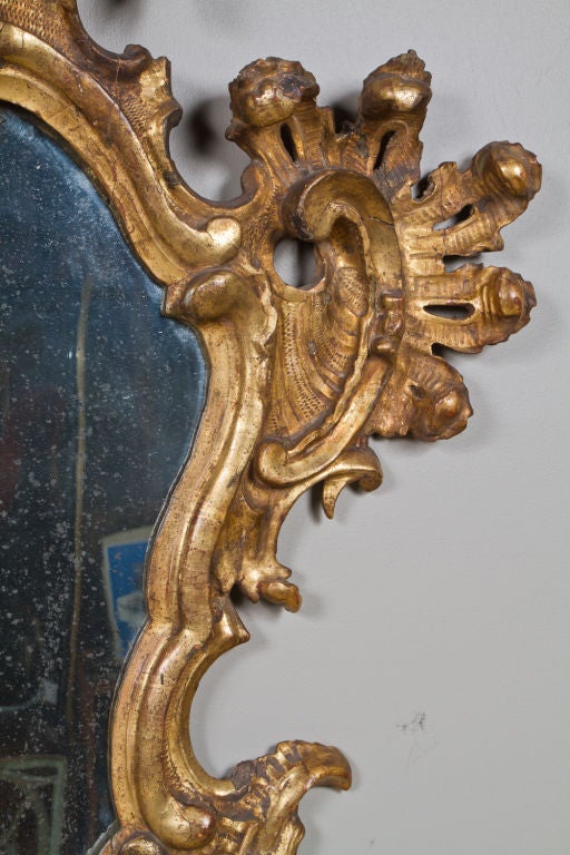 18th Century and Earlier 18th Century Venetian Mirror For Sale