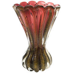 Beautiful Glass Vase by Barovier e Toso.