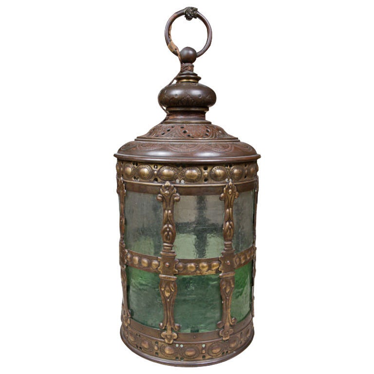 Beautiful 18th Century Dutch Brass Hall Lantern