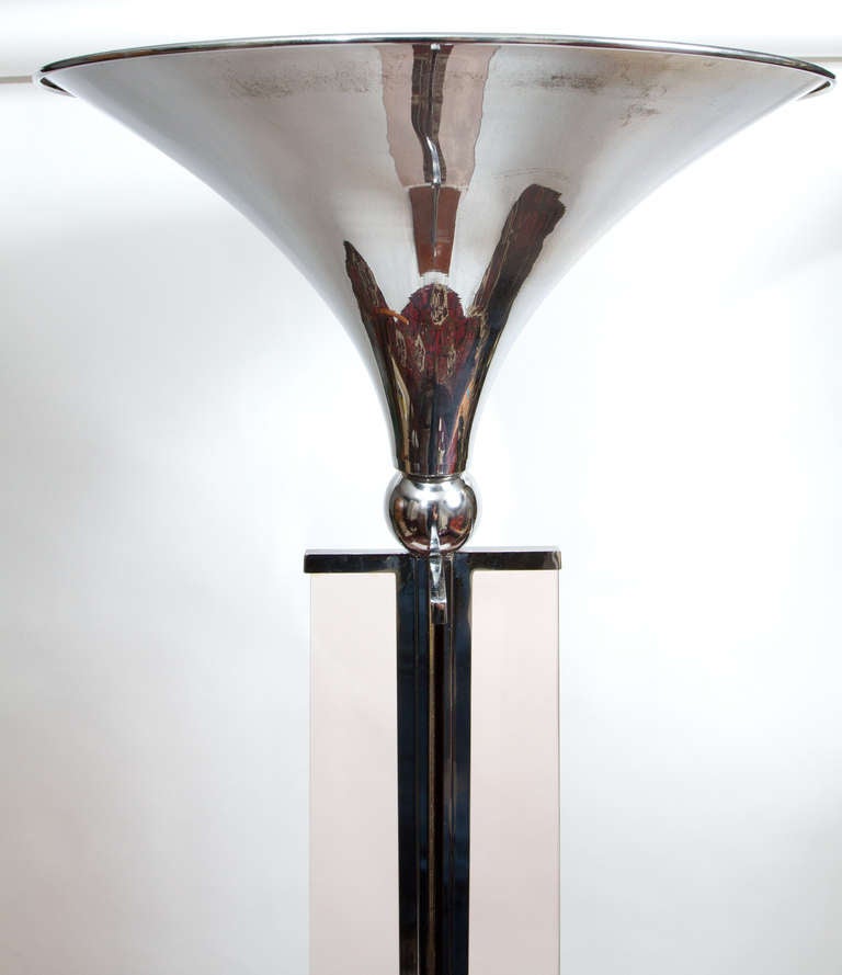 Art Deco Lamp By Jacques Adnet In Good Condition In Montreal, QC