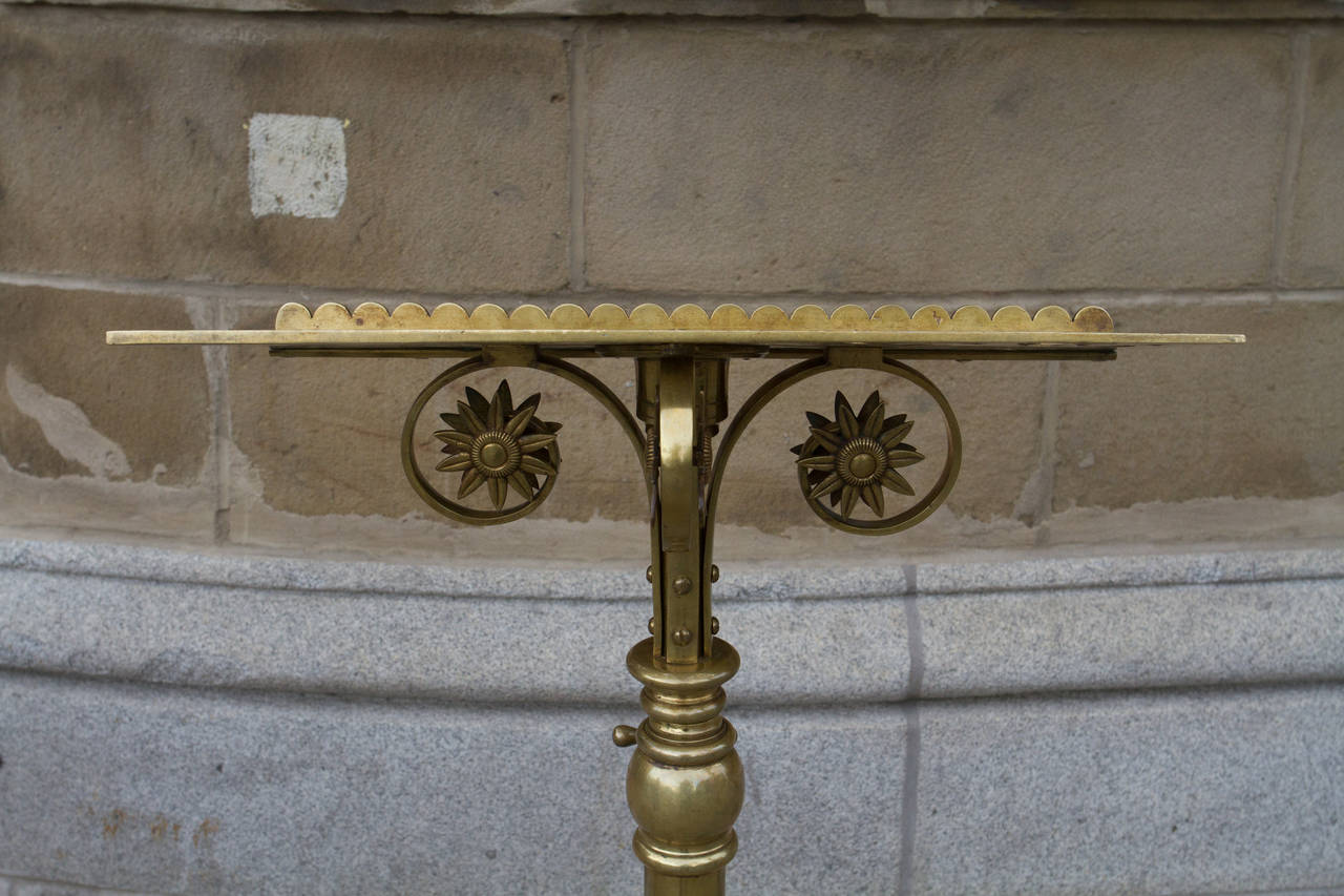 Neogothic Brass Lectern by Keith & Fitzsimons For Sale 1