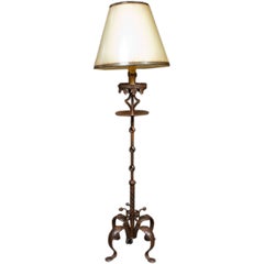 Lampe sur pied de style gothique Art Nouveau