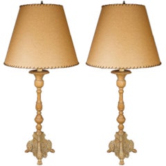 Antique Pair of Louis XIV Style Lamps