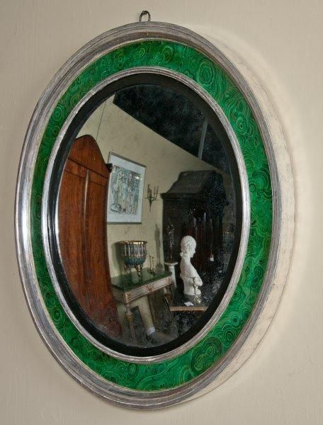 Silver-Gilt Round Convex Mirror 4