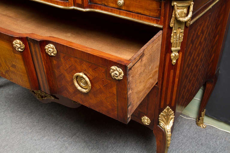 19th Century Louis XV - Louis XVI Transitional Style Commode For Sale