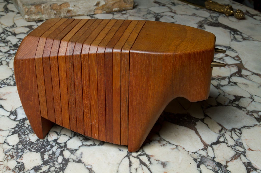 20th Century Teak Sculpture / Coaster Set by Ernst Henriksen