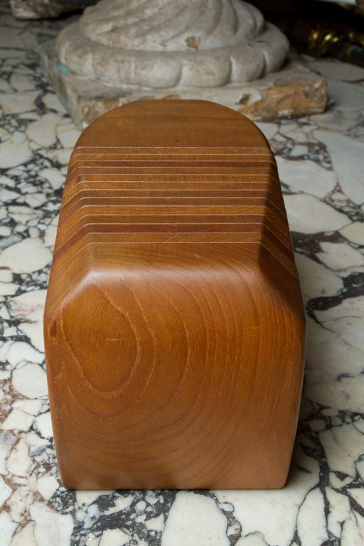 Teak Sculpture / Coaster Set by Ernst Henriksen 2