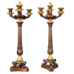Candelabri del periodo Impero.