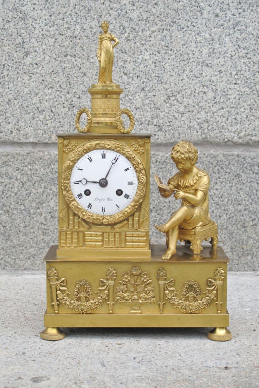 Fine Empire Mantel Clock 4