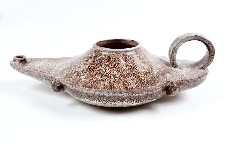 Canadian Unusual Glazed Ceramic Vessel