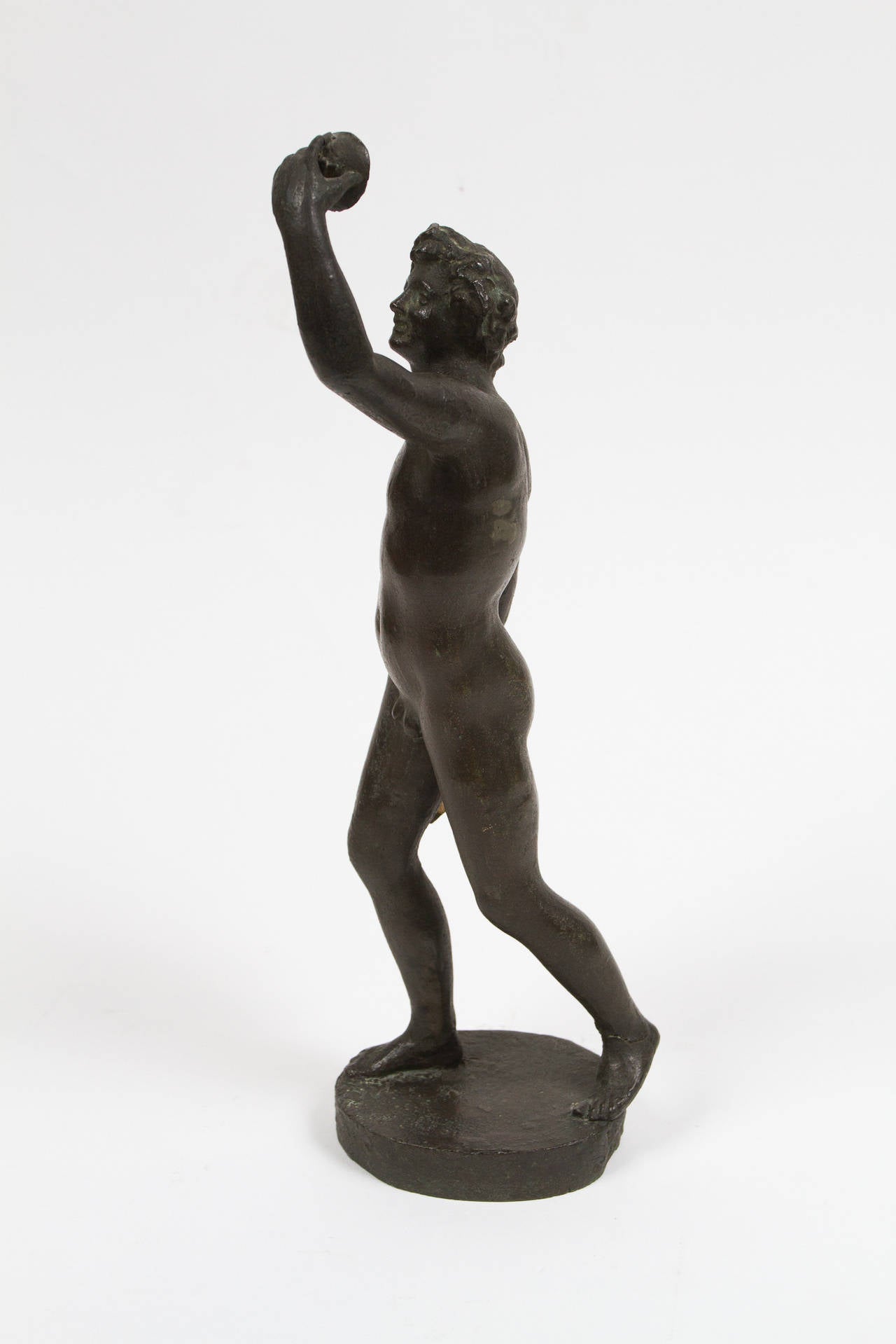 Grand Tour Bronze of Young Bacchus In Good Condition In Montreal, QC