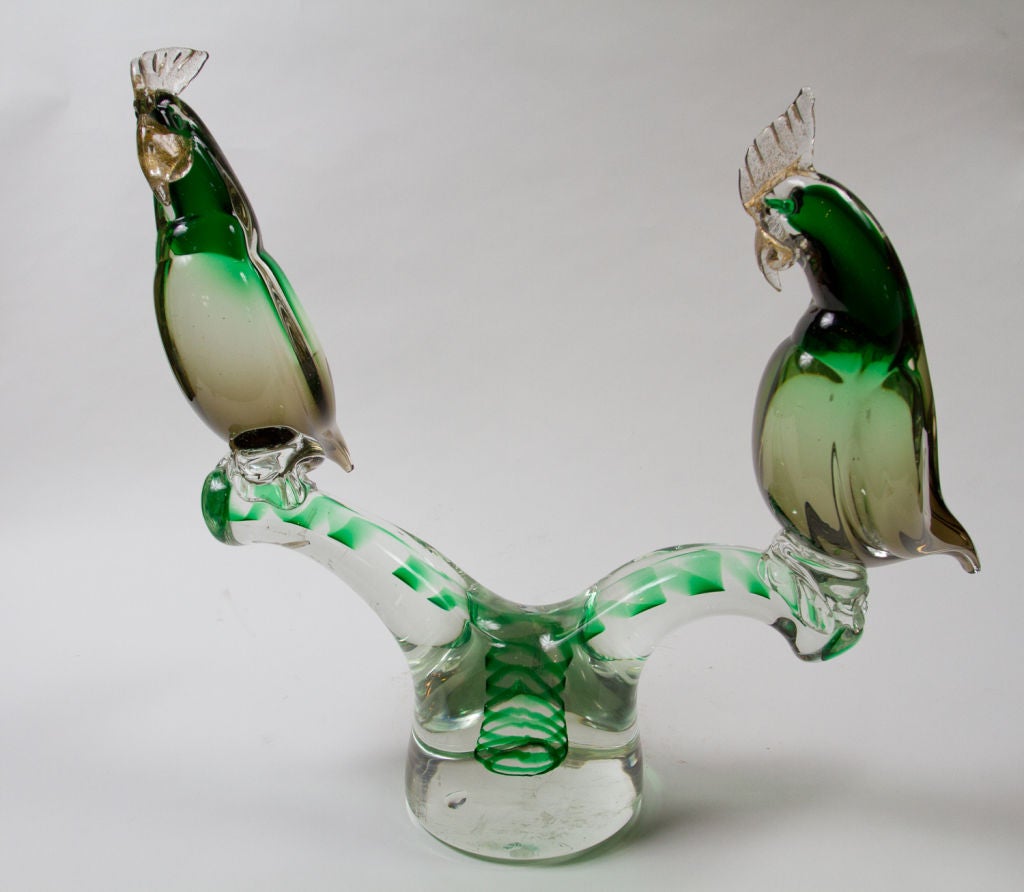 Murano Glass Parrot Sculpture 1