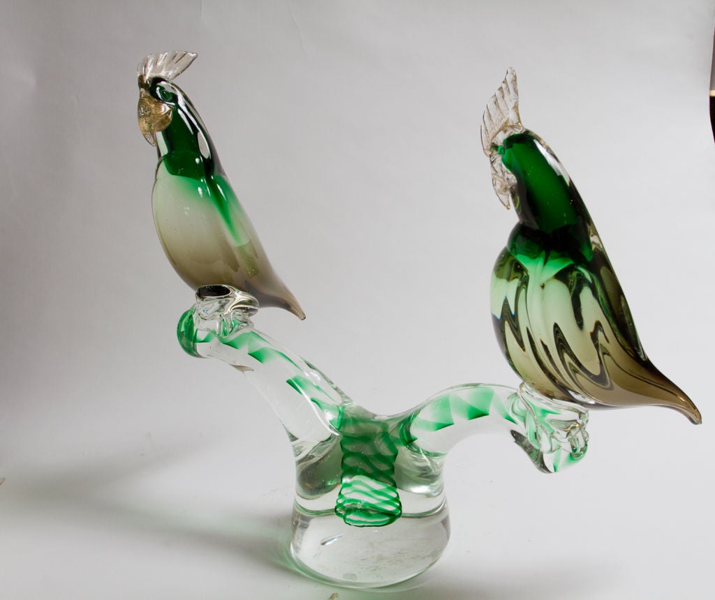 Murano Glass Parrot Sculpture 3