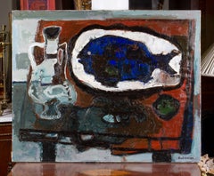 "Dorade Bleue" Peinture de Raymond Guerrier