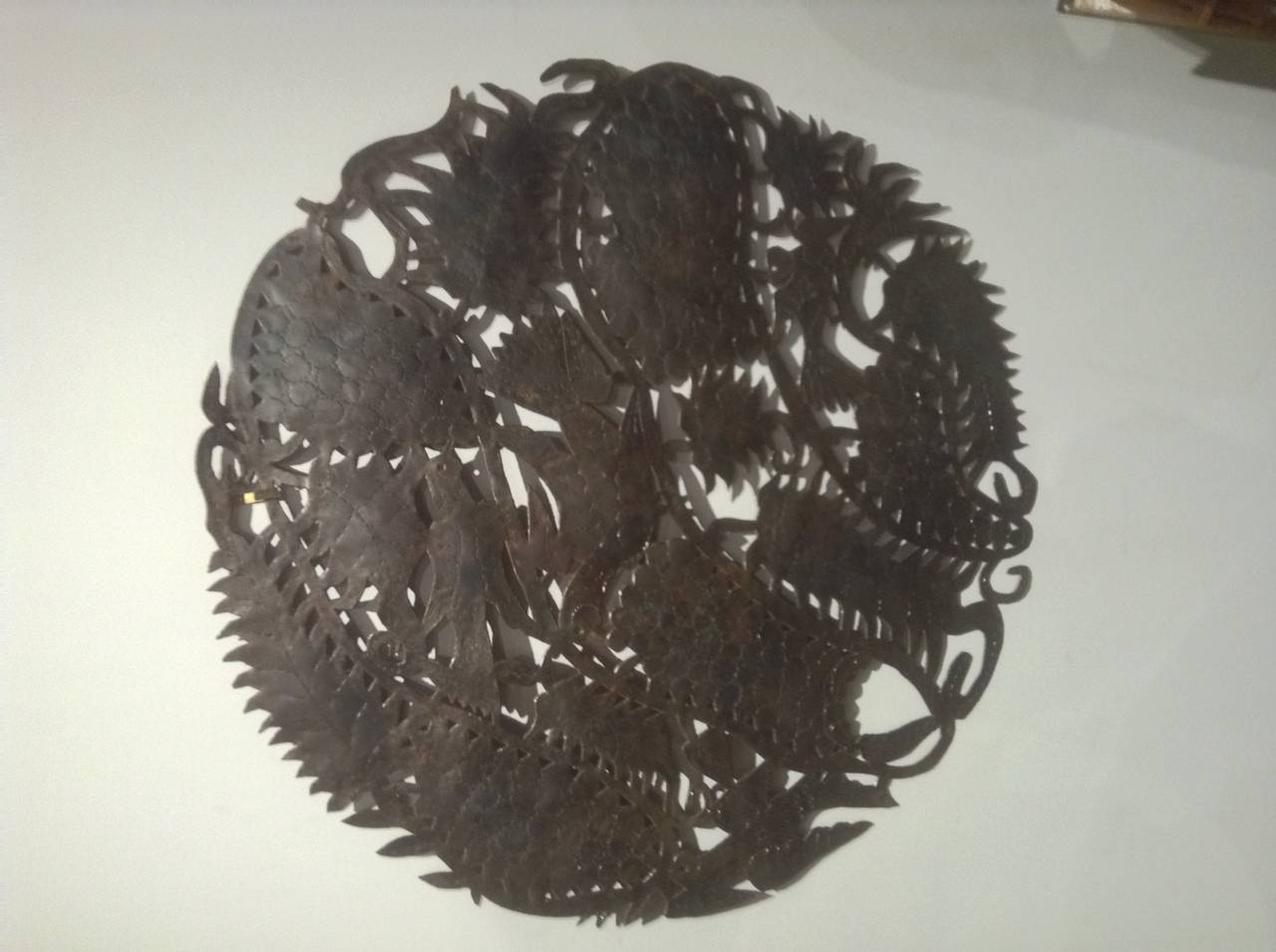Haitian Metal Wall Sculpture
