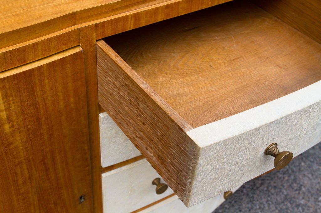 Important Satinwood Art Deco Period Credenza 3