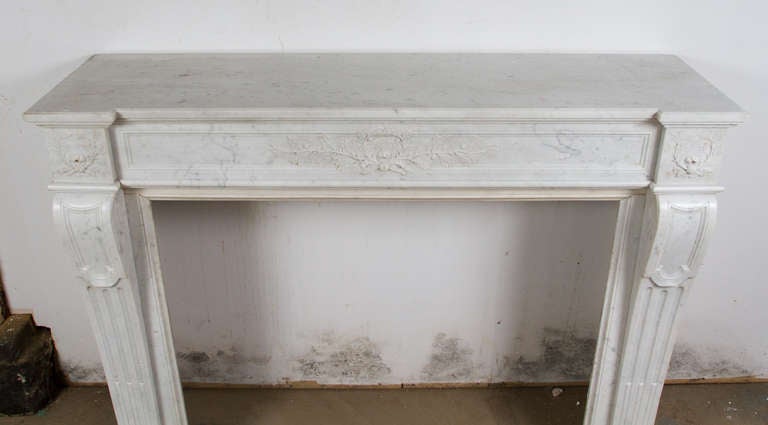 Louis XVI Marble Mantel For Sale 1