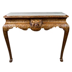 George II Style Carved and Gilt Gesso Console