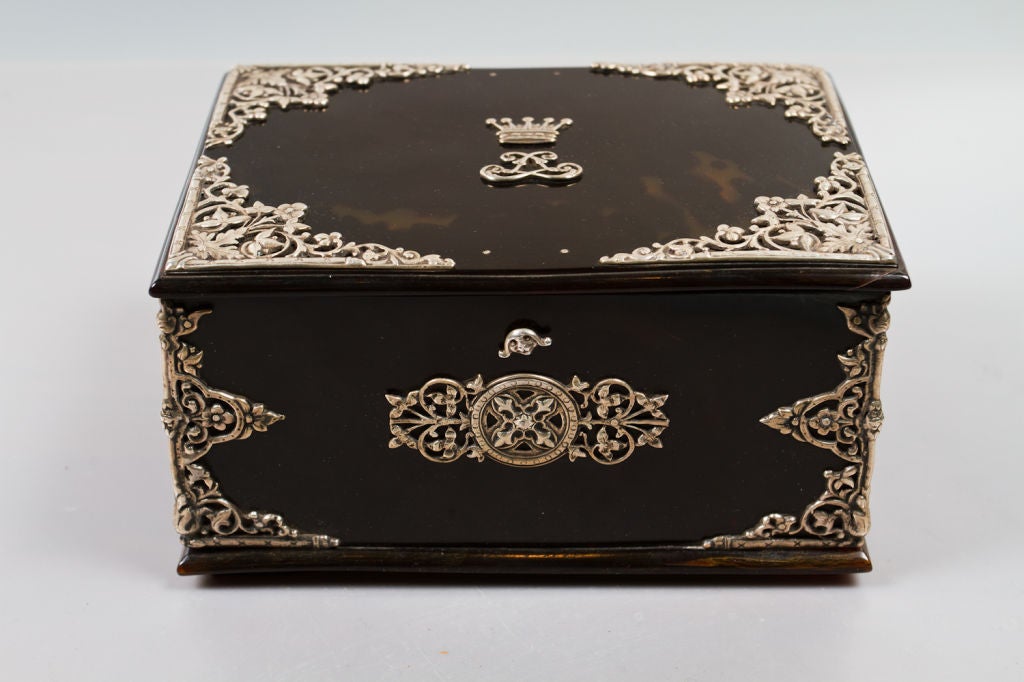 Rare Tortoise Shell Jewelery Boxe