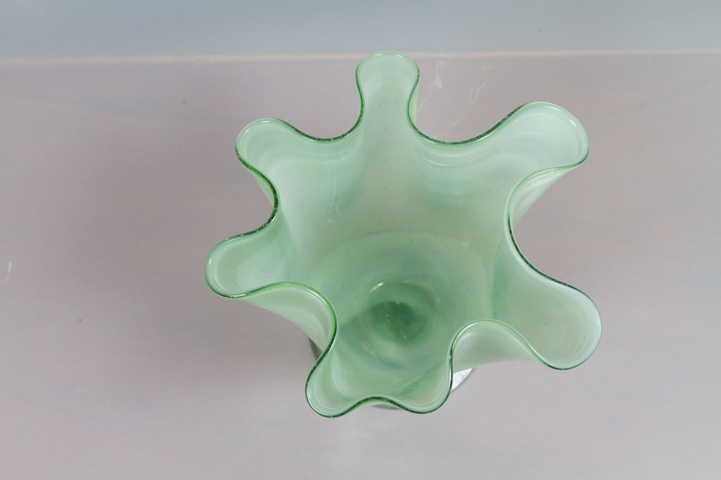 Italian Art Glass Vase For Sale 1