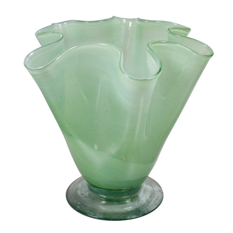 Italian Art Glass Vase For Sale