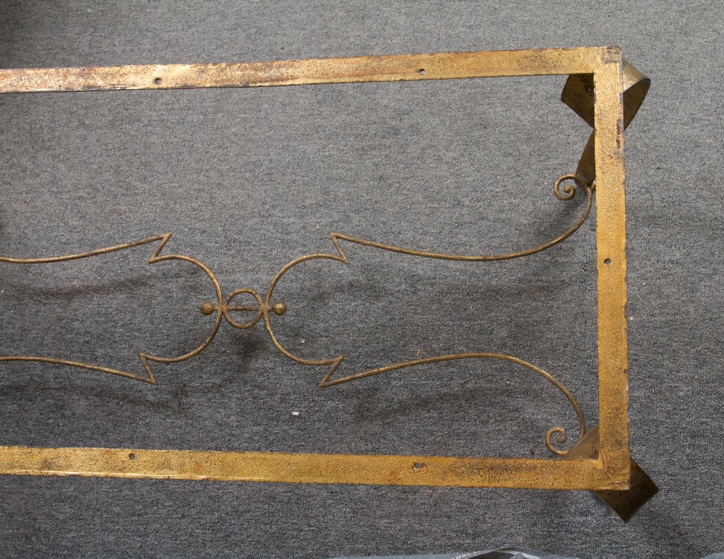 Iron Coffee Table By Rene Drouet For Sale