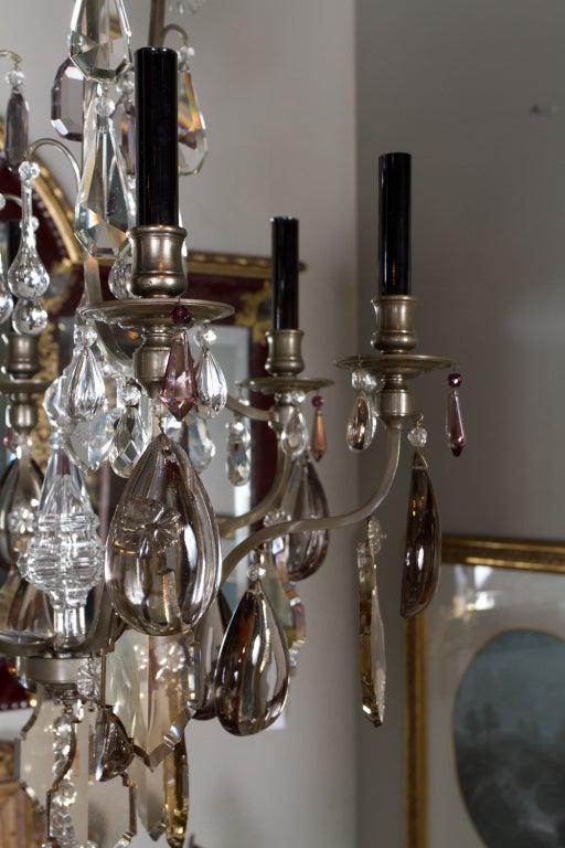 French Six Light Chandelier In Excellent Condition In Montreal, QC