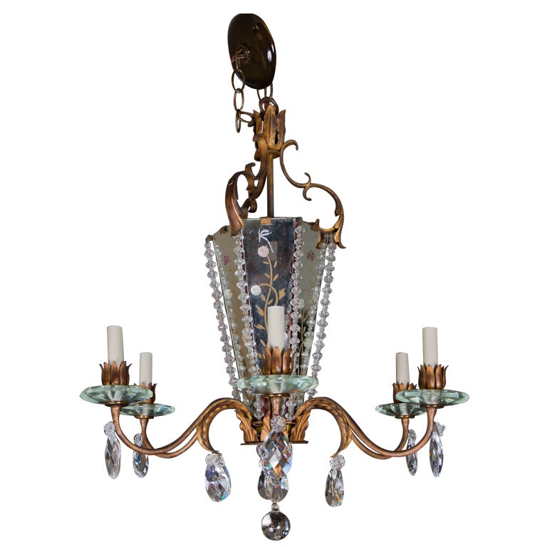 Mid Century Chandelier For Sale